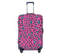 GaxfjRu Funda protectora para maleta con estampado de leopardo, lavable, antiarañazos, Black, M