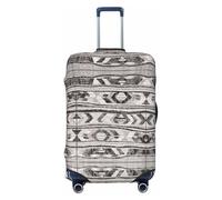 GaxfjRu Funda protectora para maleta, con estampado tribal gris, lavable, antiarañazos, Black, XL