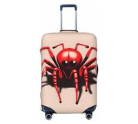 Gaxfjru Funda protectora para maleta, lavable, antiarañazos, con estampado de araña roja, Black, S