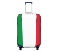 Gaxfjru Funda protectora para maleta, lavable, antiarañazos, con estampado de bandera italiana, Black, M