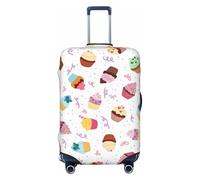 GaxfjRu Funda protectora para maleta, lavable, antiarañazos, con estampado de deliciosos cupcakes, Black, XL