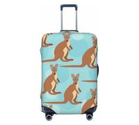 GaxfjRu Funny for Kangaroo Zoo - Funda protectora para maleta, lavable, antiarañazos, Black, M