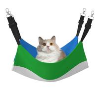 GaxfjRu Hamaca ajustable con bandera de Sierra Leona, hamaca para ventana, acogedora cama de terciopelo para mascotas y descanso para gatitos