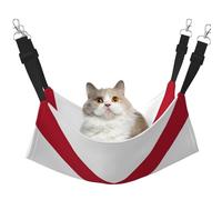 GaxfjRu Hamaca ajustable con bandera del estado de Alabama para ventana, acogedora cama de terciopelo para mascotas y descanso para gatitos