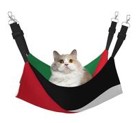 GaxfjRu Hamaca ajustable con bandera palestina para gatos, para ventana, acogedora cama de terciopelo para mascotas y descanso para gatitos