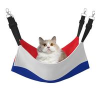 GaxfjRu Hamaca ajustable con bandera rusa para gatos, para ventana, acogedora cama de terciopelo para mascotas y sala de estar para gatitos