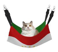 GaxfjRu Hamaca ajustable con diseño de bandera de Tayikistán para ventana, acogedora cama de terciopelo para mascotas y sala de estar para gatitos