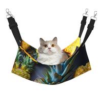 GaxfjRu Hamaca ajustable de piña de frutas para gatos, para ventana, acogedora cama de terciopelo para mascotas y descanso para gatitos