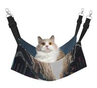 GaxfjRu Hamaca ajustable para coche y bicicleta, color rojo, para ventana, acogedora cama de terciopelo para mascotas y descanso para gatitos