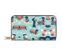 GaxfjRu Heaps of Orange Monarch Butterflies - Cartera de piel sintética con cremallera de metal, tarjetero para mujeres modernas y organizadas, Perros calientes y limonada, Talla única, Classic