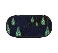 GaxfjRu Hermoso estuche con estampado de botella de gran capacidad, estuche estético para hombres y mujeres, oficina en casa