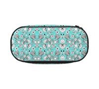 GaxfjRu Hermoso estuche con estampado de estrella de mar de gran capacidad, estuche estético para hombres y mujeres, oficina en casa
