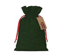 GaxfjRu Hunter Green - Bolsa de arpillera con estampado de pétalos florales, regalos de fiesta de Navidad, bolsa de regalo para regalos, varios tamaños (S, M)