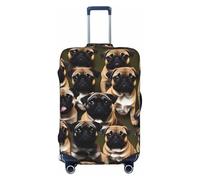 GaxfjRu Imagen De Pug-Funda protectora para maleta de viaje, lavable, antiarañazos, Black, S