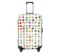 GaxfjRu Introducción de varios vegetales, funda protectora para maleta, funda de equipaje de viaje, lavable, antiarañazos, Black, L
