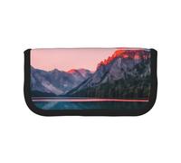 GaxfjRu Lake and Sunset - Estuche de lona para lápices, almacenamiento organizado para picnics y uso diario, bolsa de maquillaje, soporte para lápices