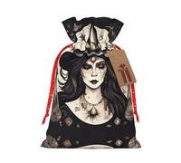 GaxfjRu Magic Witch Witchcraft - Bolsa de arpillera con estampado bohemio, regalos de fiesta de Navidad, bolsa de regalo para regalos, varios tamaños (S, M)