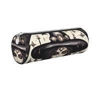 GaxfjRu Magic Witch Witchcraft - Estuche de piel con cremallera para bolígrafos y lápices, bolsa suave de grano suave