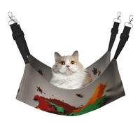 GaxfjRu Mapa del mundo hecho de especias, cama ajustable para gatos, hamaca para ventana, acogedora cama de terciopelo para mascotas y descanso para gatitos