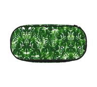 GaxfjRu Monstera Deliciosa - Estuche para lápices con estampado de palmera de plátano de gran capacidad, estuche estético para hombres y mujeres, oficina en casa