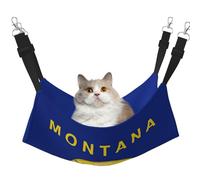 GaxfjRu Montana State Flag - Cama ajustable para gatos, hamaca para ventana, acogedora cama de terciopelo para mascotas y descanso para gatitos