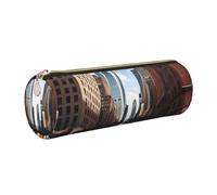 GaxfjRu New York - Estuche de piel con cremallera para bolígrafos y lápices, bolsa suave