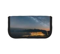 GaxfjRu Night Sky Sunset - Estuche de lona para lápices, almacenamiento organizado para picnics y uso diario, bolsa de maquillaje, soporte para lápices
