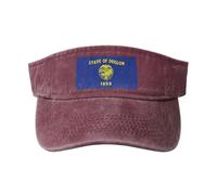 GaxfjRu Oregon State Flag - Gorra de protección solar transpirable para mujer, para golf, tenis, correr, uso diario, rosso, Talla única