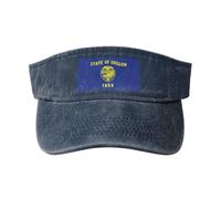 GaxfjRu Oregon State Flag - Gorra de protección solar transpirable para mujer, para golf, tenis, correr, uso diario, azul marino, Talla única