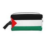 GaxfjRu Palestina bandera impresión Viaje Cosmetic Bag Organizador Grande Makeup Bag Mujeres para Cosméticos Artículos de tocador Accesorios, Blanco, Talla Única, Color blanco., Talla única