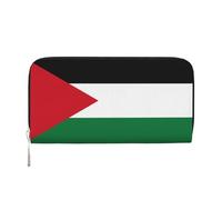 GaxfjRu Palestine Flag1 Print - Cartera larga de piel para hombre, diseño de bandera de palestina, tarjetero para tarjetas de crédito