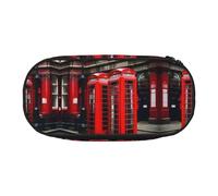 GaxfjRu Phone Booth London Street Print - Estuche para lápices de gran capacidad, organizador de oficina para adultos