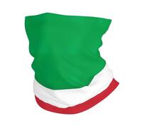 GaxfjRu Polaina de cuello multiusos con estampado de bandera de Italia, para hombres y mujeres, máscara facial de verano para trabajar, correr y deportes