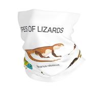 GaxfjRu Polaina de cuello multiusos con estampado de lagarto para hombres y mujeres, máscara facial de verano para trabajar, correr y practicar deportes