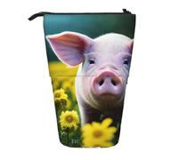 GaxfjRu Rape Flower Pig - Estuche telescópico portátil con múltiples ranuras, para herramientas de escritura y accesorios