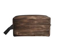 GaxfjRu Rústico Viejo Granero Impresión de Madera Bolsa Cosmética de Viaje Organizador Grande de Maquillaje de las Mujeres para Cosméticos Artículos de, Blanco, Talla Única, Color blanco., Talla única