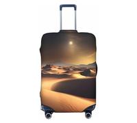 Gaxfjru Sahara - Funda protectora para equipaje de viaje, lavable, antiarañazos, diseño de desierto, Black, M