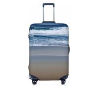 GaxfjRu Serene Coastal Print - Funda protectora para maleta de viaje, lavable, antiarañazos, Black, L