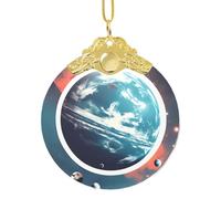 GaxfjRu Space Planet Earth - Adornos de Navidad para decoración del hogar, colgante de árbol de Navidad para alegría navideña, talla única