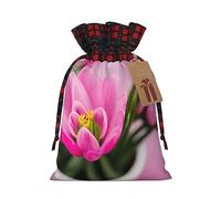GaxfjRu Spring is in The Air Print - Bolsas de regalo de arpillera con cordón de ajuste para regalos de compañeros de trabajo