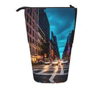 GaxfjRu Streets of New York City - Estuche telescópico portátil para lápices, organizador con múltiples ranuras, para herramientas de escritura y accesorios