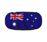 GaxfjRu Studen - Estuche para lápices con diseño de bandera australiana, gran capacidad, para el hogar, la universidad, la oficina, organizador para adultos, Negro , Talla única, Lindo