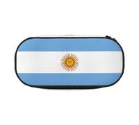 GaxfjRu Studen - Estuche para lápices con diseño de bandera de Argentina, gran capacidad, para el hogar, la universidad, la oficina, organizador para adultos, Negro , Talla única, Lindo