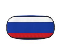 GaxfjRu Studen - Estuche para lápices con diseño de bandera rusa, gran capacidad, para el hogar, la universidad, la oficina, organizador para adultos, Negro , Talla única, Lindo