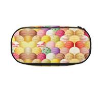 GaxfjRu Studen - Estuche para lápices con diseño de helado de gran capacidad para el hogar, la universidad, la oficina, organizador para adultos, Negro , Talla única, Lindo