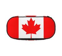 GaxfjRu Studen - Estuche para lápices con diseño de la bandera canadiense de gran capacidad para el hogar, la universidad, la oficina, organizador para adultos, Negro , Talla única, Lindo