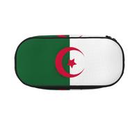 GaxfjRu Studen - Estuche para lápices con diseño de la bandera de Argelia, gran capacidad, para el hogar, la universidad, la oficina, organizador para adultos, Negro , Talla única, Lindo