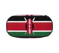 GaxfjRu Studen - Estuche para lápices con diseño de la bandera de Kenia, gran capacidad, para el hogar, la universidad, la oficina, organizador para adultos, Negro , Talla única, Lindo