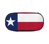 GaxfjRu Studen - Estuche para lápices con diseño de la bandera de Texas, gran capacidad, para el hogar, la universidad, la oficina, organizador para adultos, Negro , Talla única, Lindo