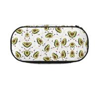 GaxfjRu Studen - Estuche para lápices con estampado de aguacate, gran capacidad, para el hogar, la universidad, la oficina, organizador para adultos, Negro , Talla única, Lindo